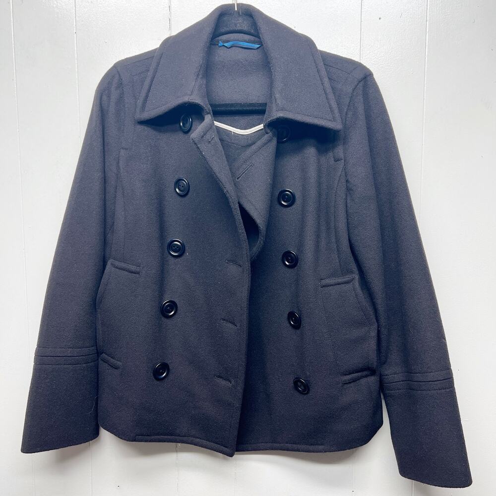 Martin + Osa Wool Blend Women's Peacoat Jacket Size Small Silk Lining